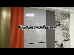 PET Bamboo Charcoal Wood Veneer high gloss marble Interior decoration wall panel