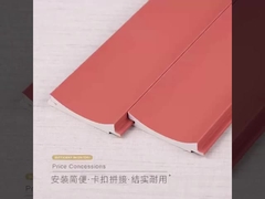 Titta: 15 mm WPC Väggpanel Vattentät Brandsäker Miljövänlig Klädshowcase