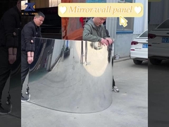 Mirror wall panel fireproof wood veneer panel