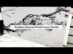 Visa 5mm Bambu Kol Charcoal Brandsäker Vattentät Väggpanel 1220x2440mm Demo