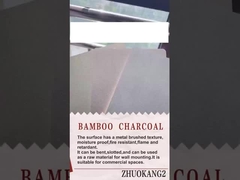 En närmare titt: Brandsäker bambukolmetallskiva med kolfiberkristall